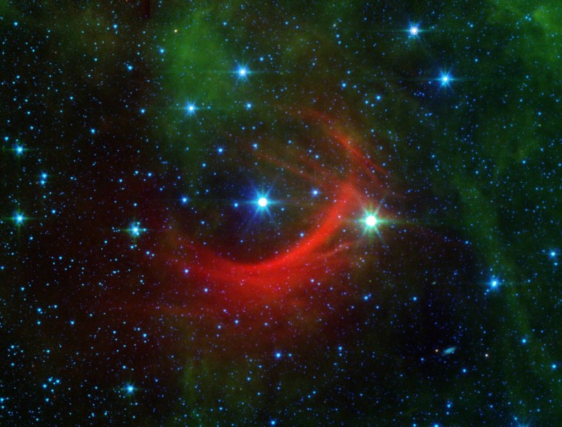 Kappa Cassiopeiae y su arco de choque